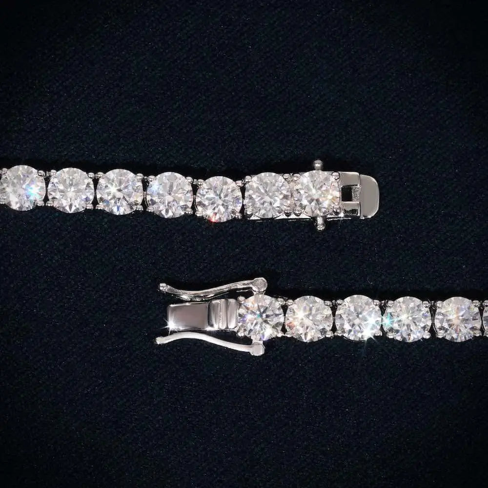 Moissanite Tennis Bracelet 14K Gold