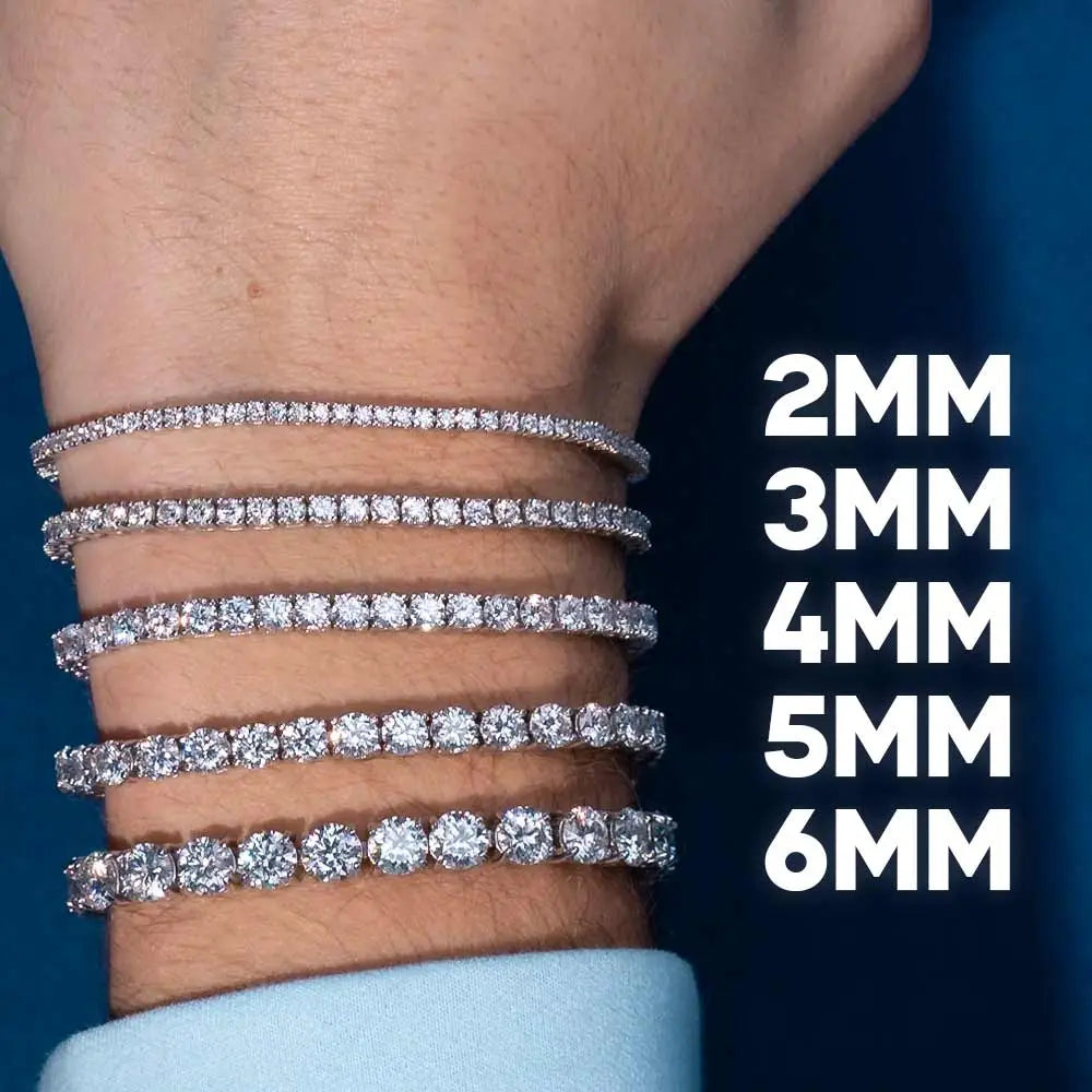 Moissanite Tennis Bracelet 14K Gold
