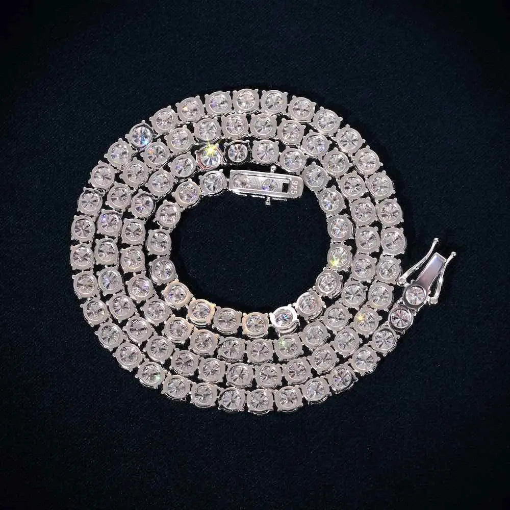 Moissanite Tennis Bracelet 14K Gold