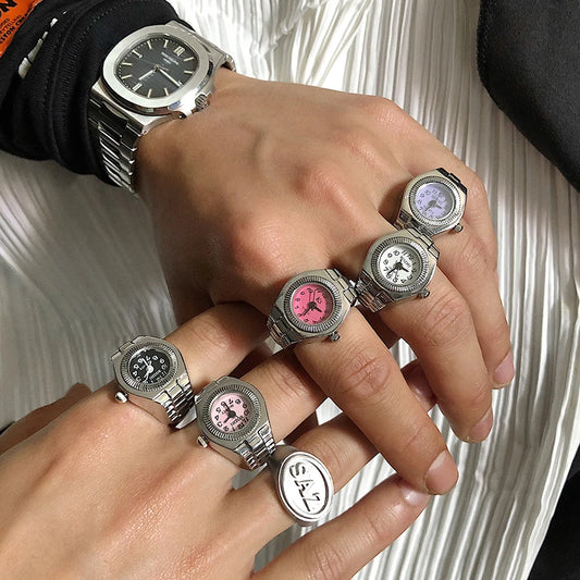 Steel Ring Watch
