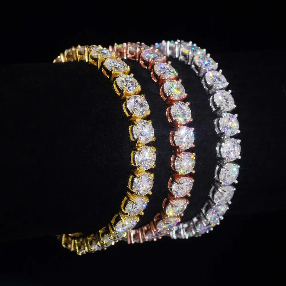 Moissanite Tennis Bracelet 14K Gold