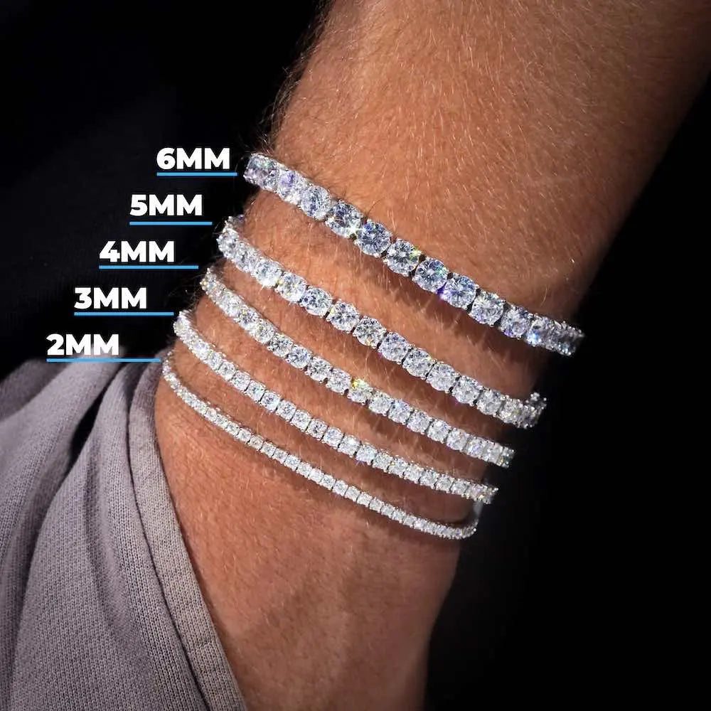 Moissanite Tennis Bracelet 14K Gold