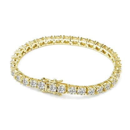 Moissanite Tennis Bracelet 14K Gold
