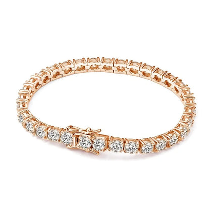 Moissanite Tennis Bracelet 14K Gold