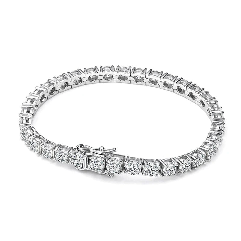 Moissanite Tennis Bracelet 14K Gold
