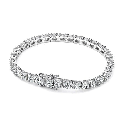 Moissanite Tennis Bracelet 14K Gold